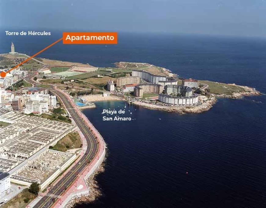 Apartamento Torre De Hercules Ла Коруня Екстериор снимка